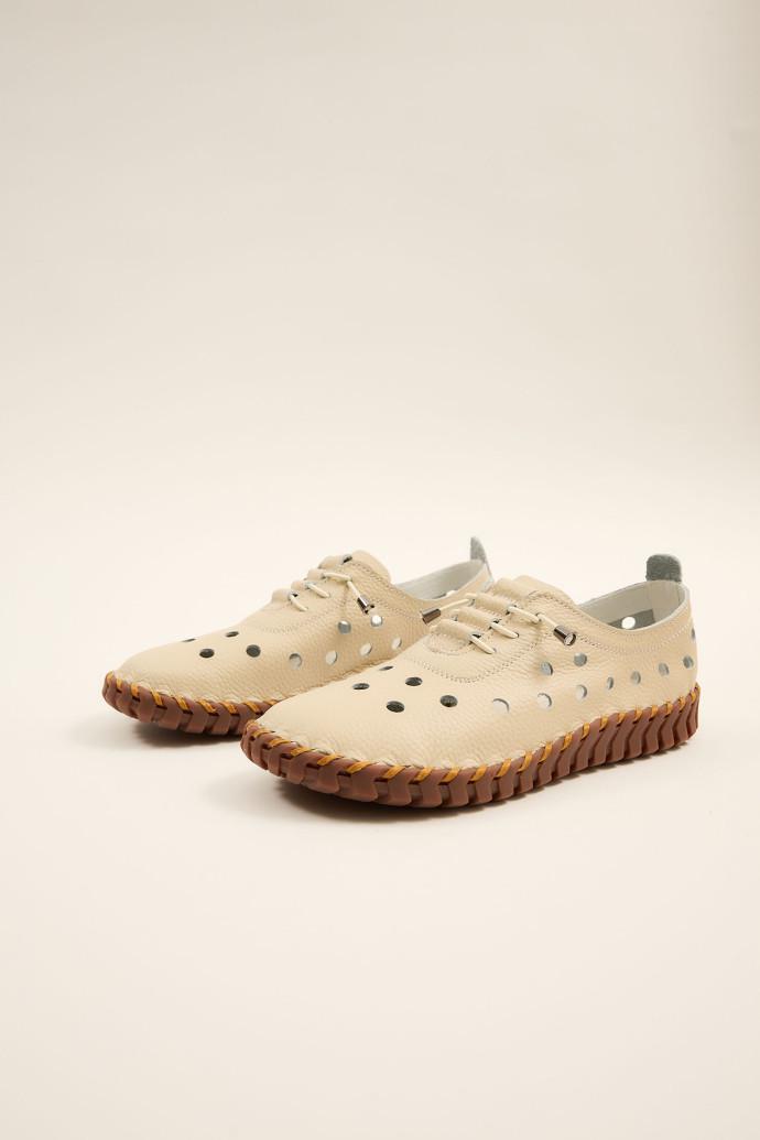 Мокасини жіночі ALLSY шкіряні р. 39 Бежевий (196813) - фото 2 Мокасини жіночі ALLSY шкіряні р. 39 Бежевий (196813) - фото 2