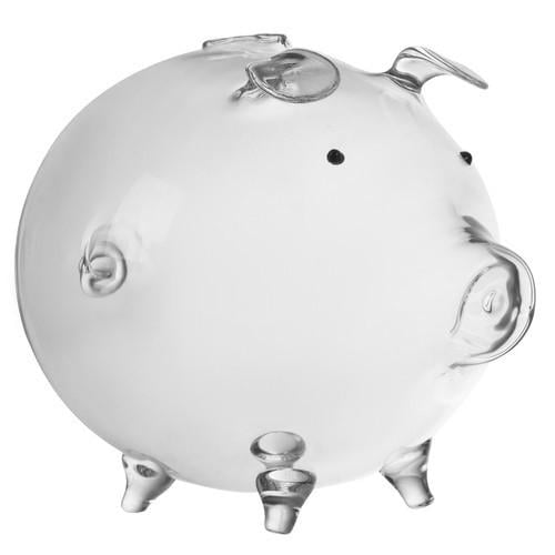 Копилка стеклянная Ruhhy 22588 Свинка 12,5x18,5 см Прозрачный (5095bf-3169919966)