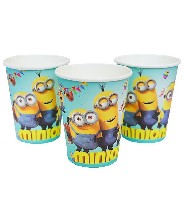 Паперові стаканчики Міньйони 10 шт. 250 мл картон