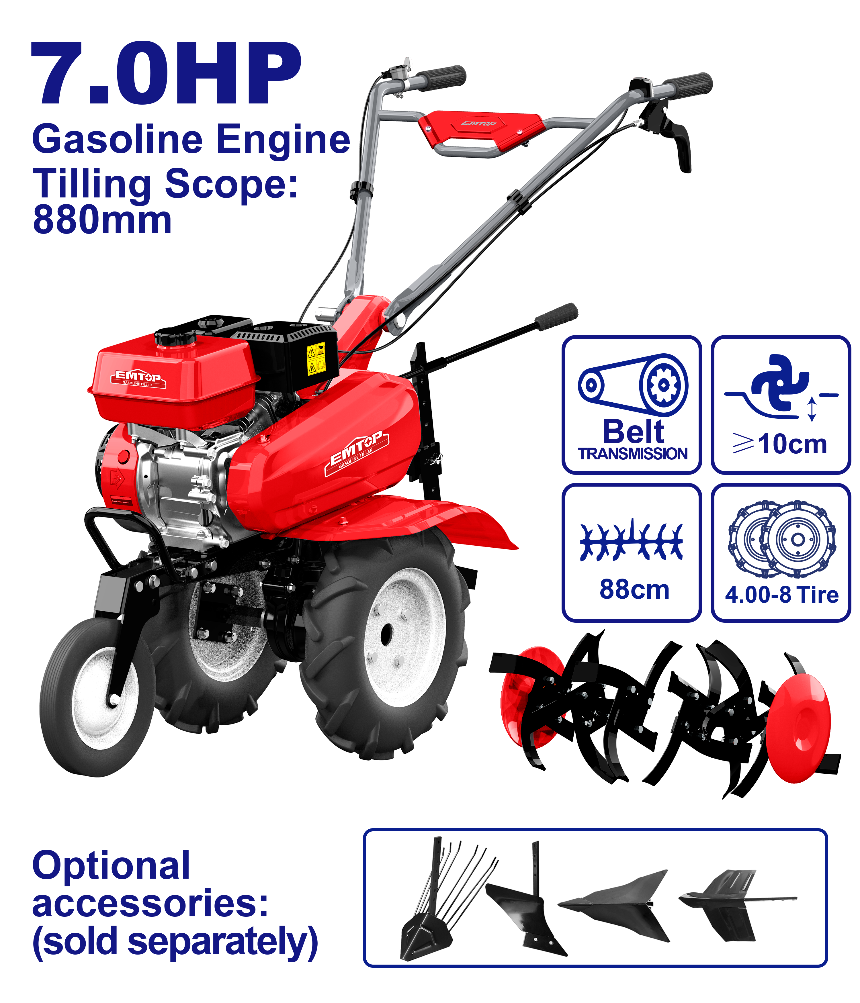 Мотокультиватор EMTOP ETLR7502 - фото 2