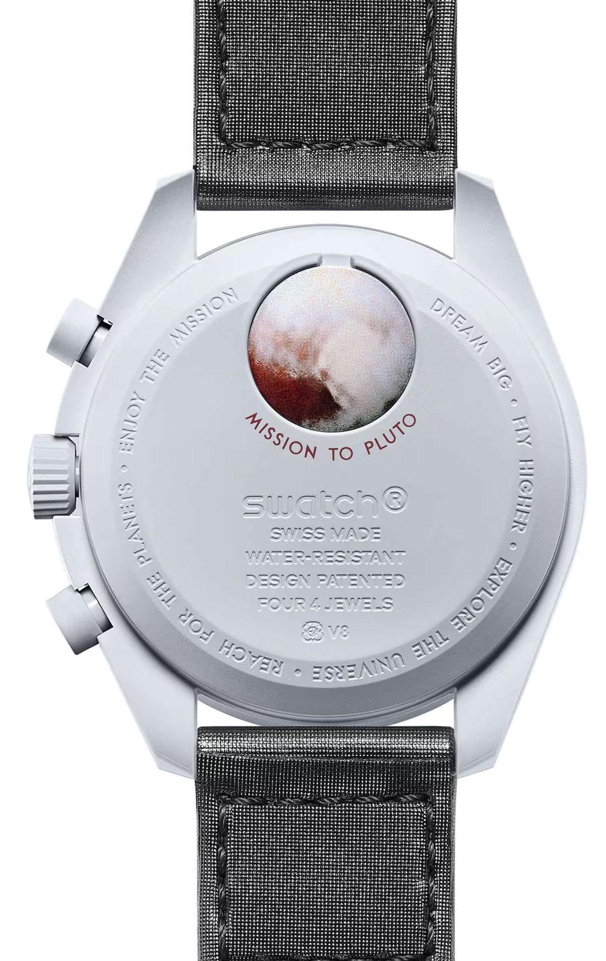 Наручний годинник Swatch Omega Bioceramic MoonSwatch Collection Mission to Pluto (SO33M101) - фото 2