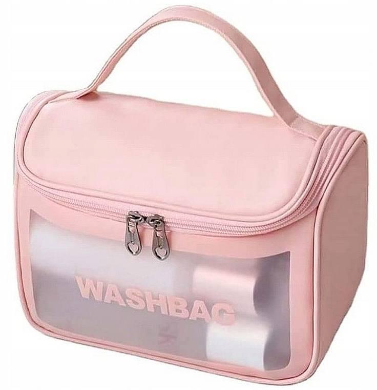 Косметичка дорожная Washbag водонепроницаемая с прозрачным отделением/ручкой/крючком (0612362)