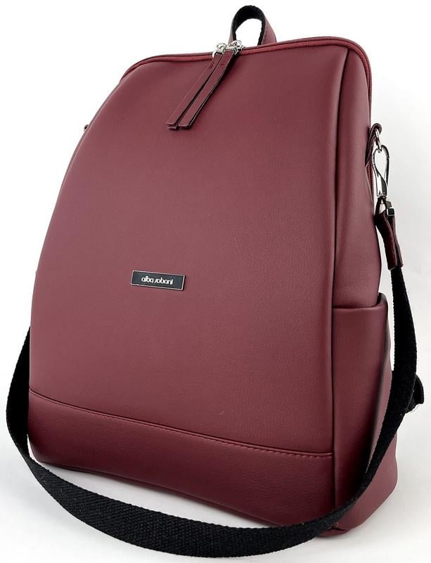 Міський рюкзак жіночий Alba Soboni 240046 з кишенею для ноутбука 13,6" Бордовий Міський рюкзак жіночий Alba Soboni 240046 з кишенею для ноутбука 13,6" Бордовий