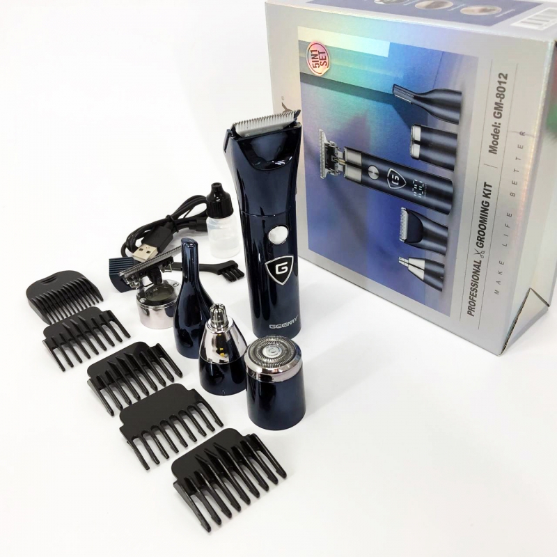 Триммер Geemy GM-8012 4в1 аккумуляторный 5 Вт Blue (tf5523)