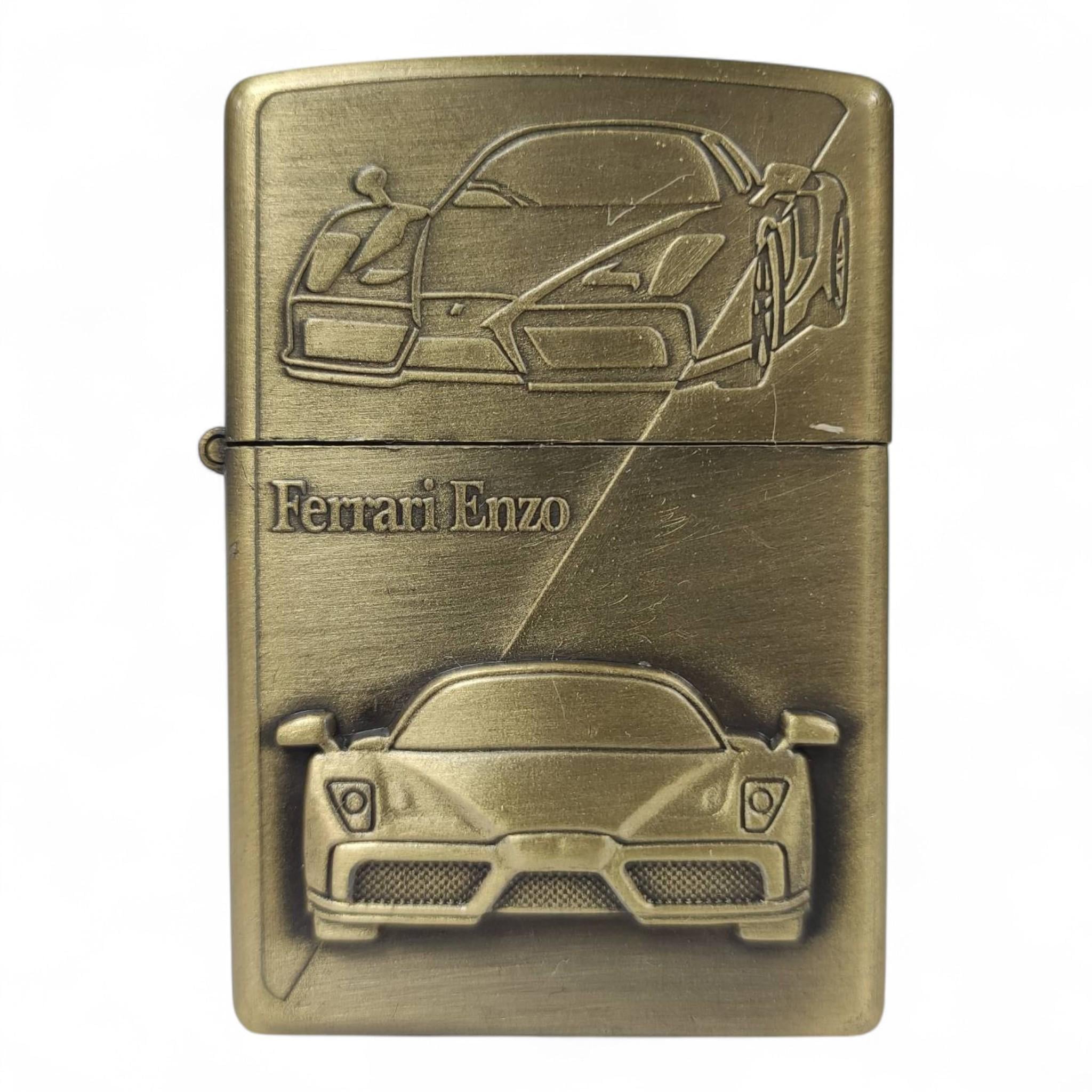 Зажигалка бензиновая Ferrari Enzo HL-6209 Brass в подарочной упаковке (26198890)