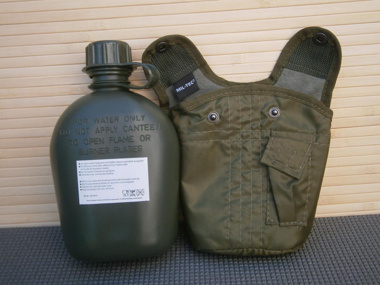 Фляга армейская US Army bottle пластиковая в чехле MiL-tec 1 л Олива (1653447389) - фото 5