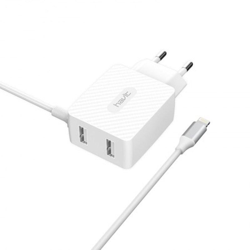 Зарядное устройство для Havit HV-H143 2USB с Lightning кабелем (27733601)