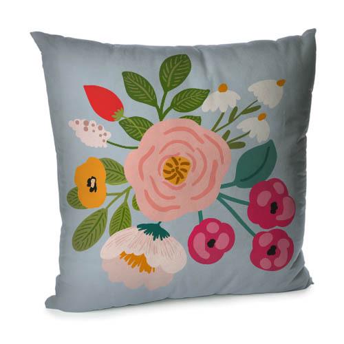 Подушка диванная бархатная Presentville Просто цветы 45x45 см (45BP_23M009)