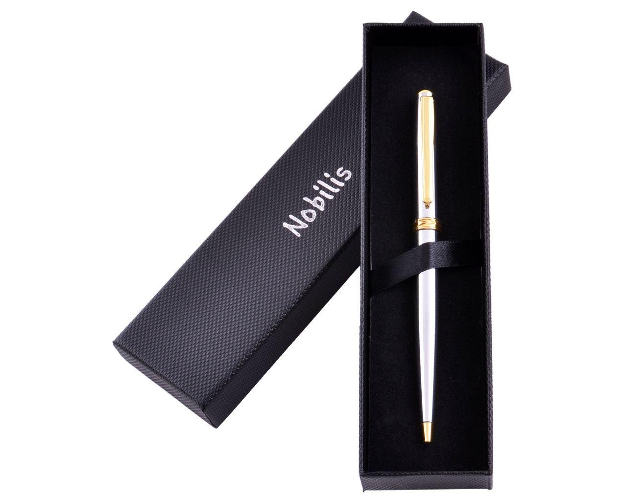 Подарочная ручка Silver Nobilis в футляре