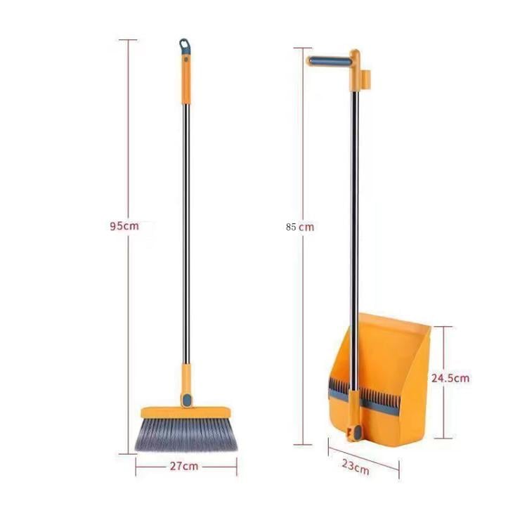 Совок з щіткою із нержавіючої сталі TL-HC03 Жовтий (TL-HC03Y) - фото 7