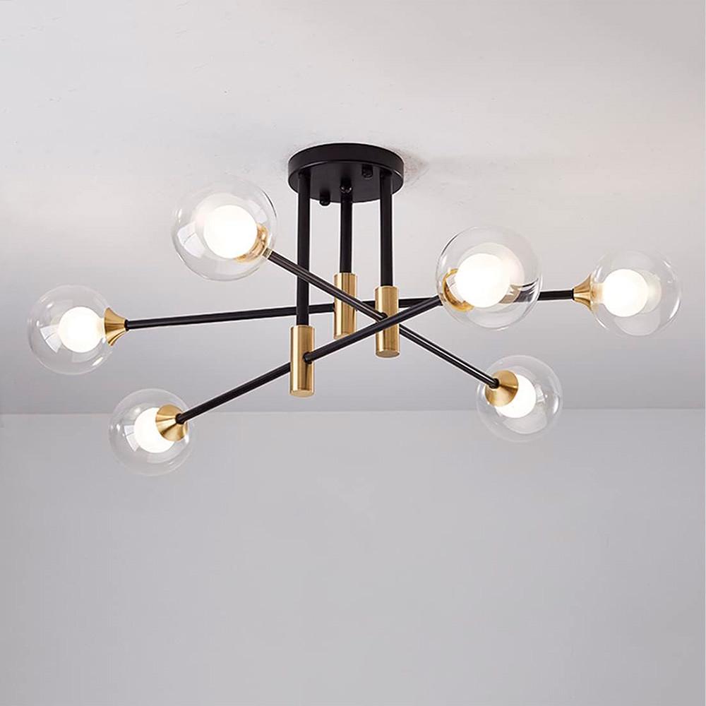 Люстра сучасна з подвійним плафоном на 6 ламп (AOC 18/6) - фото 2 Люстра сучасна з подвійним плафоном на 6 ламп (AOC 18/6) - фото 2