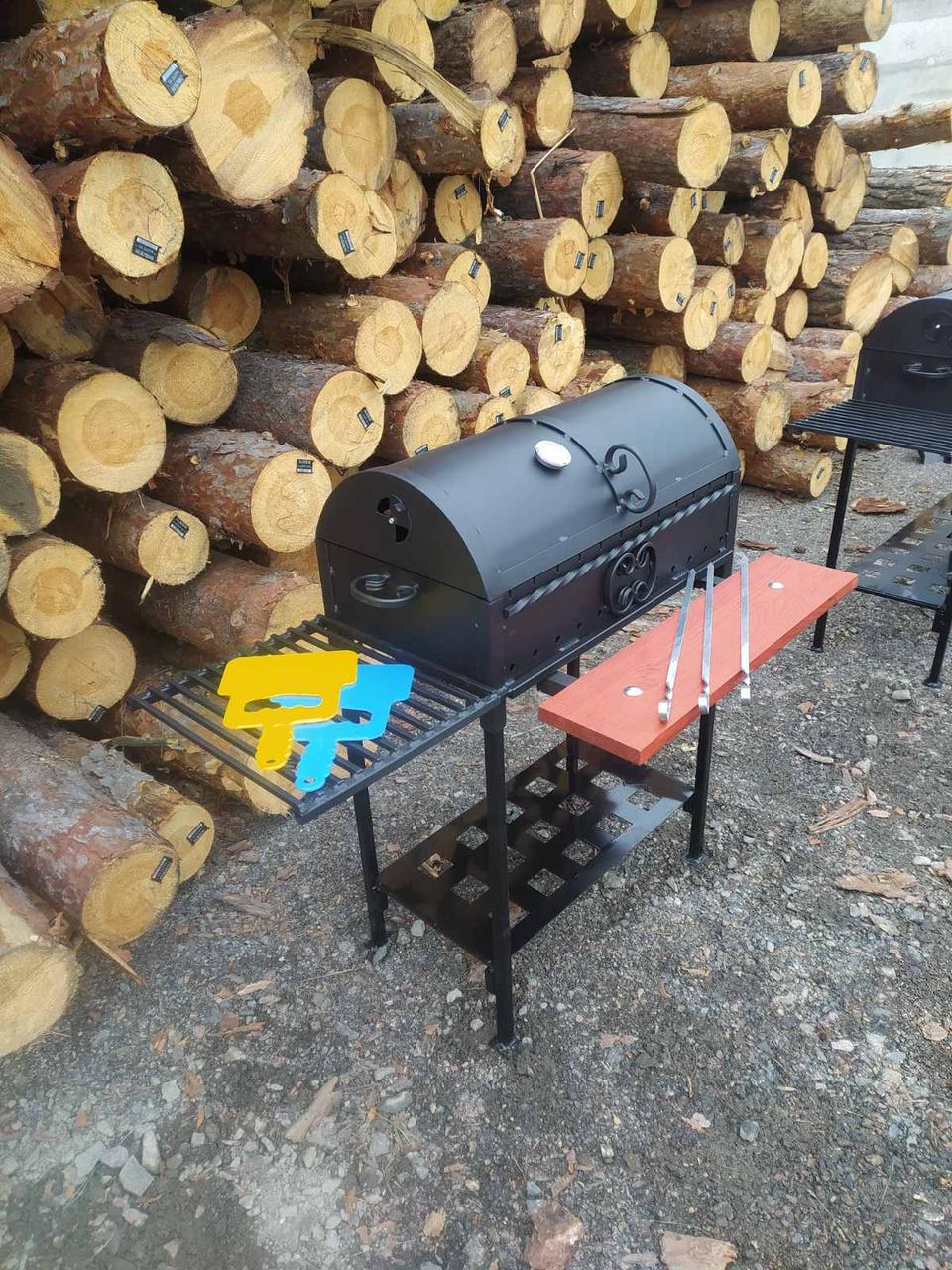 Мангал-барбекю дачний сталь 4 мм на 12 шампурів (1785687424) - фото 5 Мангал-барбекю дачний сталь 4 мм на 12 шампурів (1785687424) - фото 5