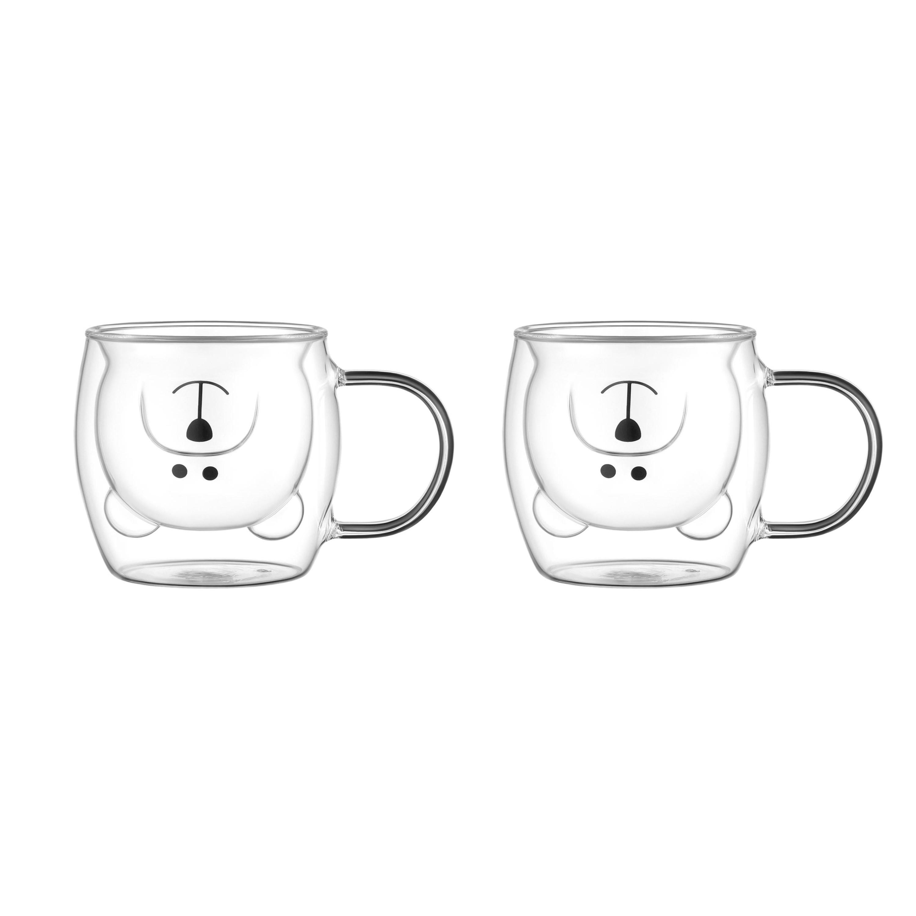 Набор чашек с двойными стенками Ardesto AR2625BHA Animals 250 мл 2 шт. Прозрачный (d4929beb)