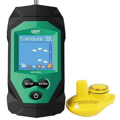 Эхолот для рыбалки Lucky FL068-W беспроводной 1-о луч обзор 90° локация 45 м цвет
