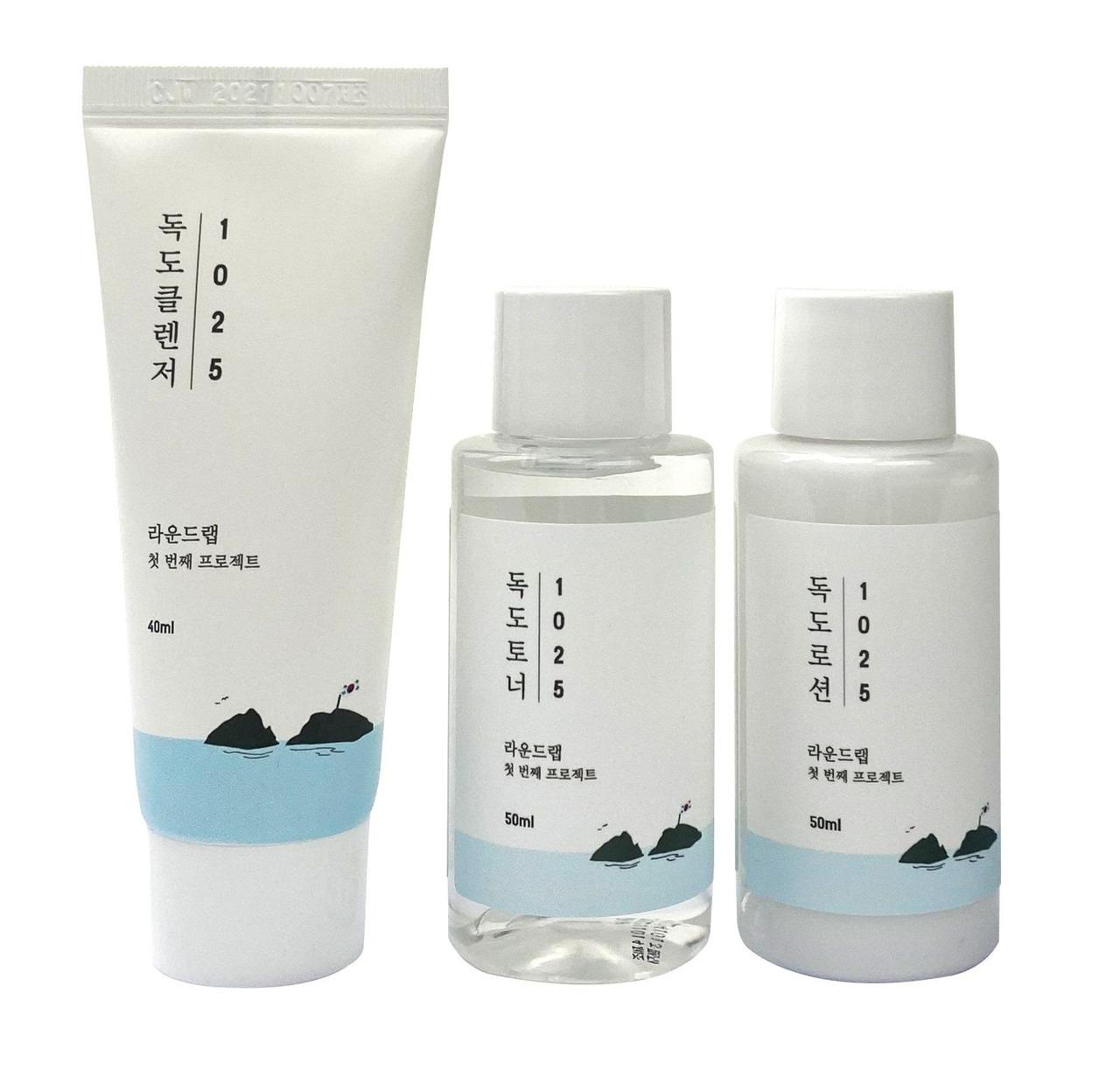 Набор миниатюр средств с морской водой ROUND LAB 1025 Dokdo On The Go Kit (11773271)