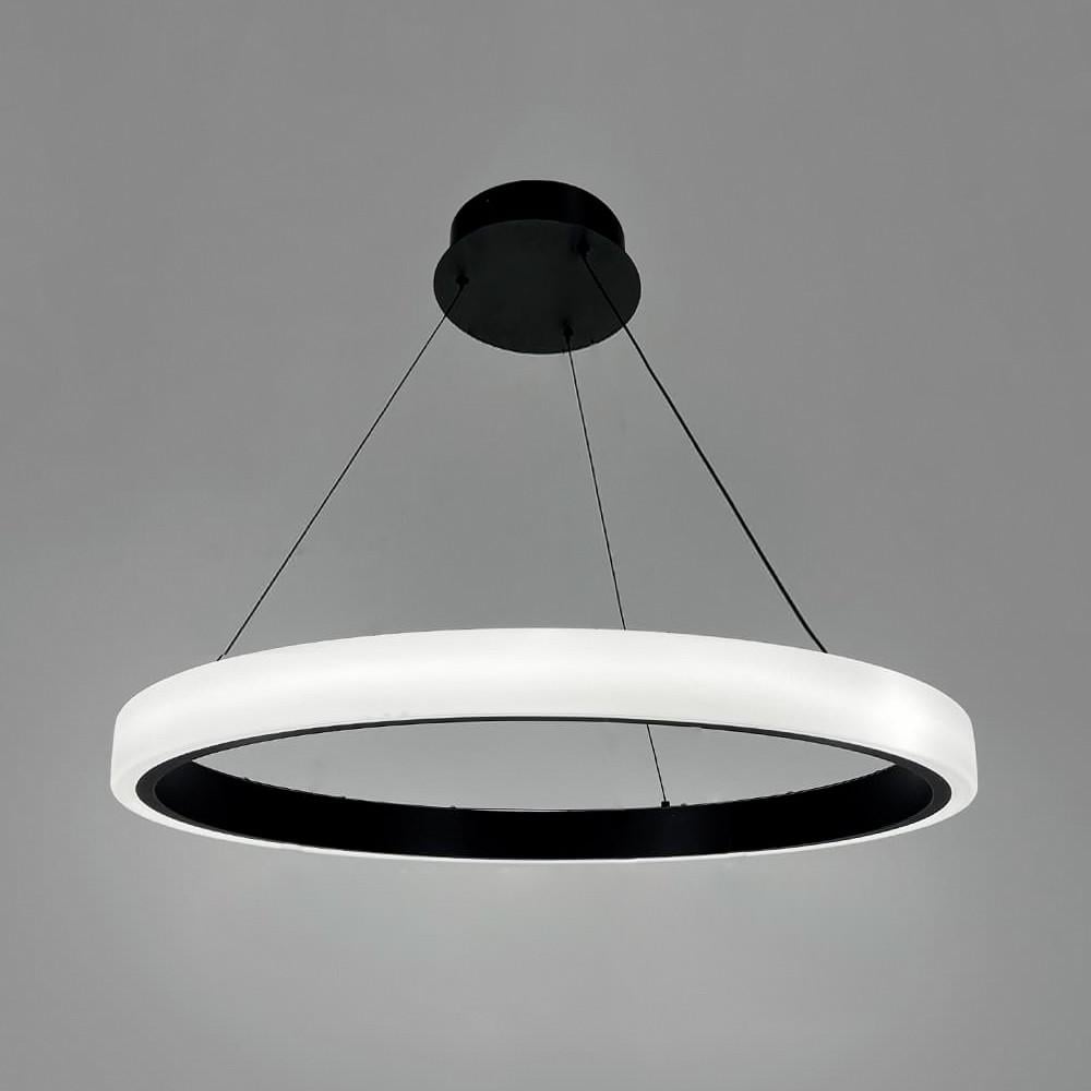 Люстра подвесная LED в кольцевом корпусе Ø 70 см Черный (MJ313-700 BK)