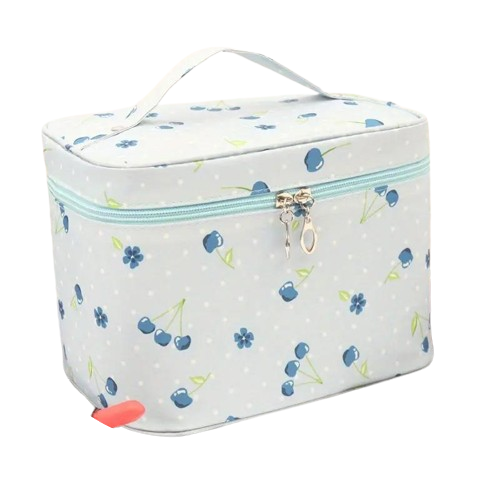 Косметичка дорожня Blue Cherry водонепроникна 22х16,5х16 см Світло-блакитний (89082137)