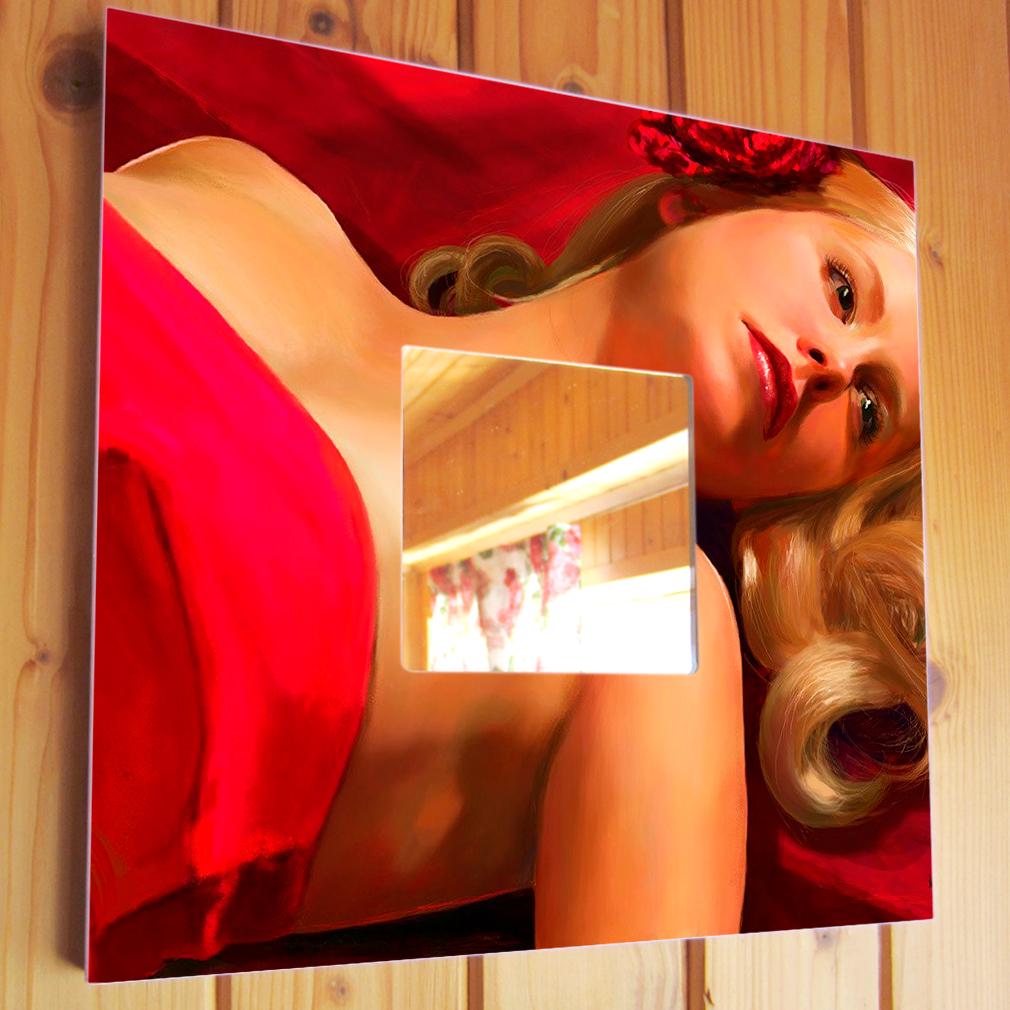 Зеркало декоративное Красота по-американски 260х260 мм (M00433) Зеркало декоративное Красота по-американски 260х260 мм (M00433)