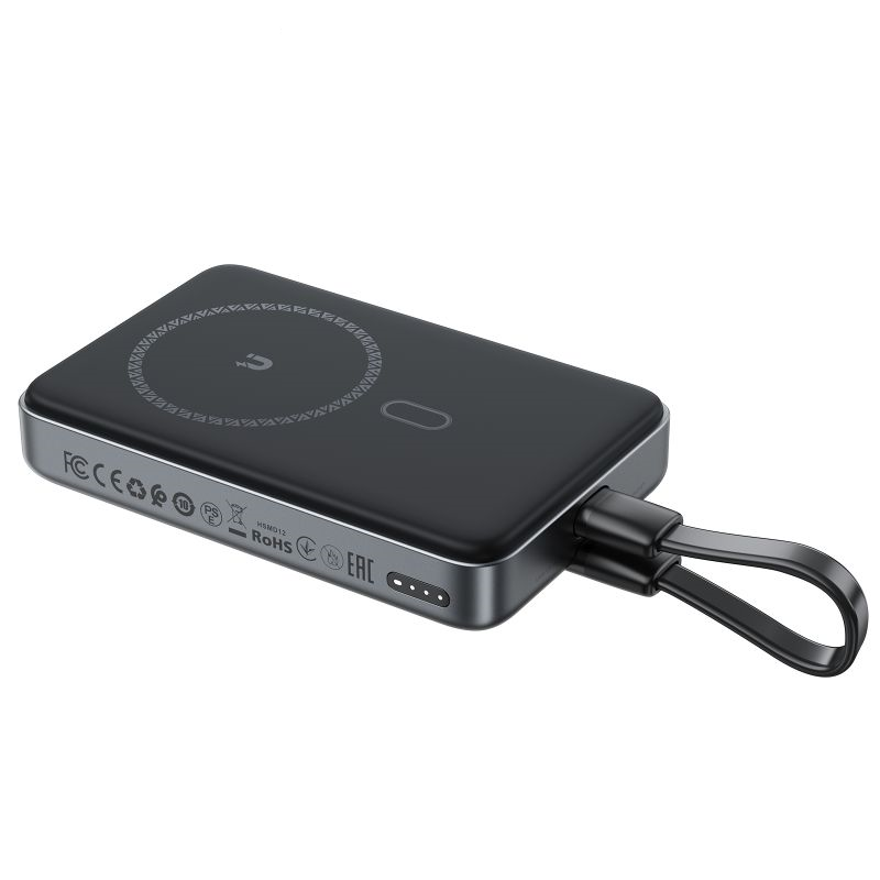 Внешний аккумулятор Acefast M10-10000 PD30W magnetic wireless charging с кабелем Black (34603141)