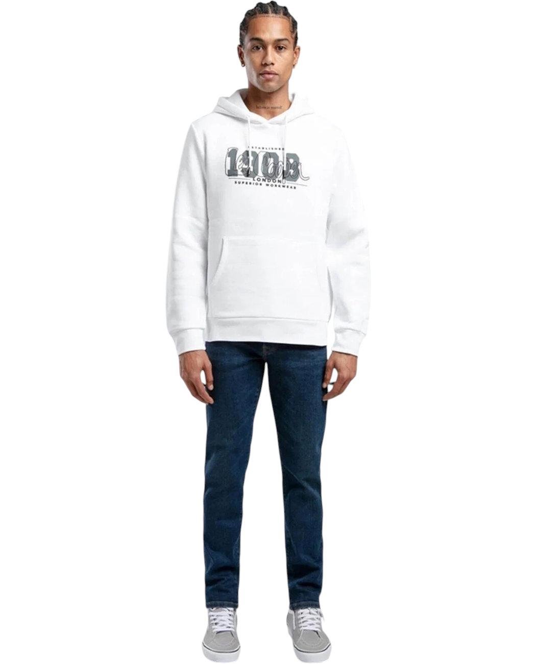 Худі чоловіче утеплене Lee Cooper Washington 251LCM241039.1101 XL Білий (8682272572526) - фото 2