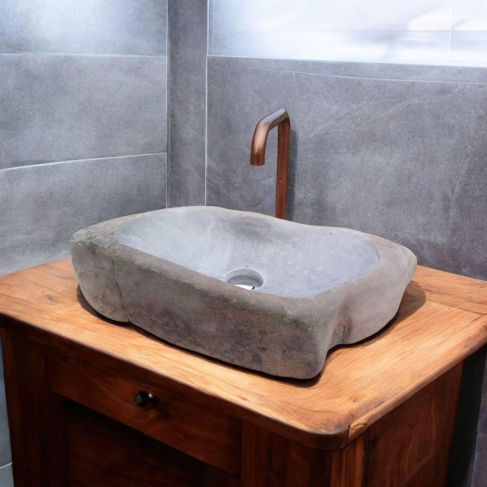 Раковина из натурального камня 60х30х15 см