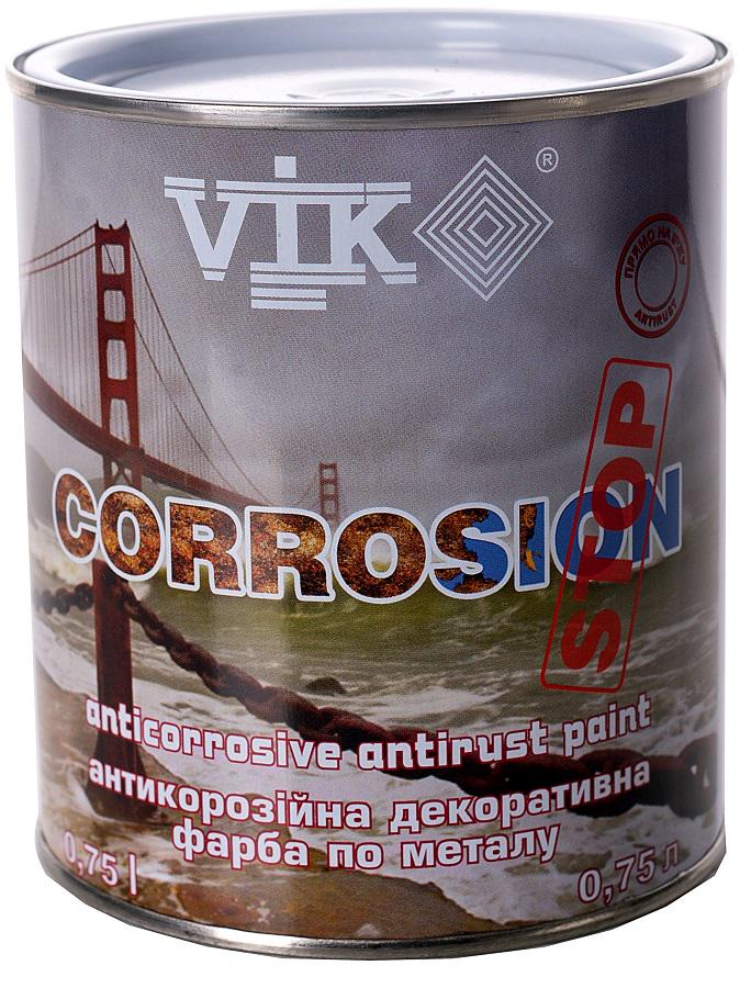 Антикорозійна фарба по металу VIK Corrosion 0,75 л Білий - фото 1