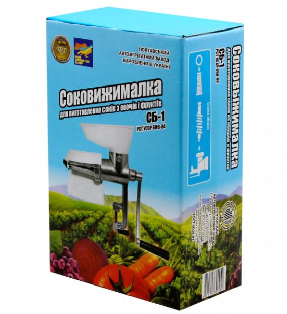 Соковыжималка СБ-1 для томатов и фруктов (826462) - фото 4 Соковыжималка СБ-1 для томатов и фруктов (826462) - фото 4