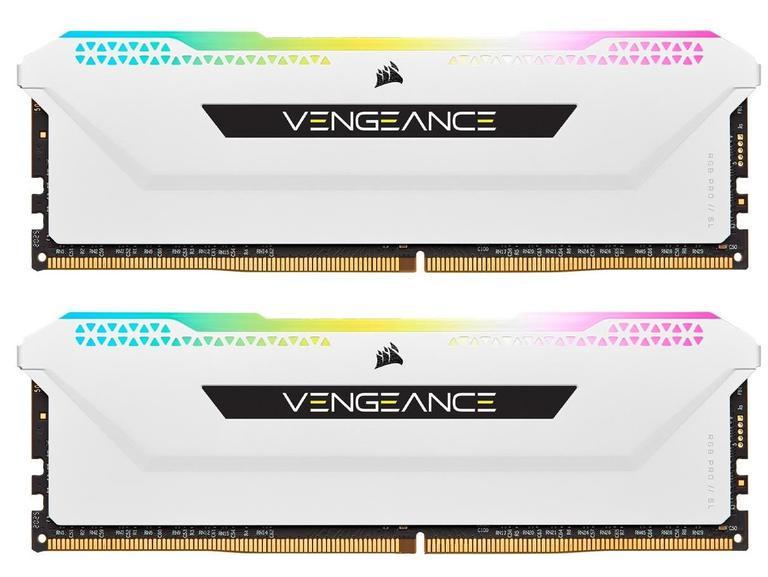 Модуль памяти Corsair 32 GB 2x16GB DDR4 3600 MHz Vengeance RGB Pro SL White (CMH32GX4M2D3600C18W) - фото 4 Модуль памяти Corsair 32 GB 2x16GB DDR4 3600 MHz Vengeance RGB Pro SL White (CMH32GX4M2D3600C18W) - фото 4