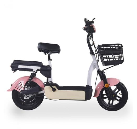 Электроскутер E-Scooter 350W Розовый - фото 4