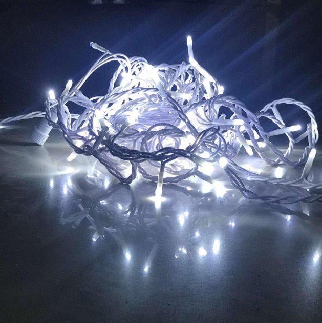 Гірлянда новорічна 300 LED 18 м Білий