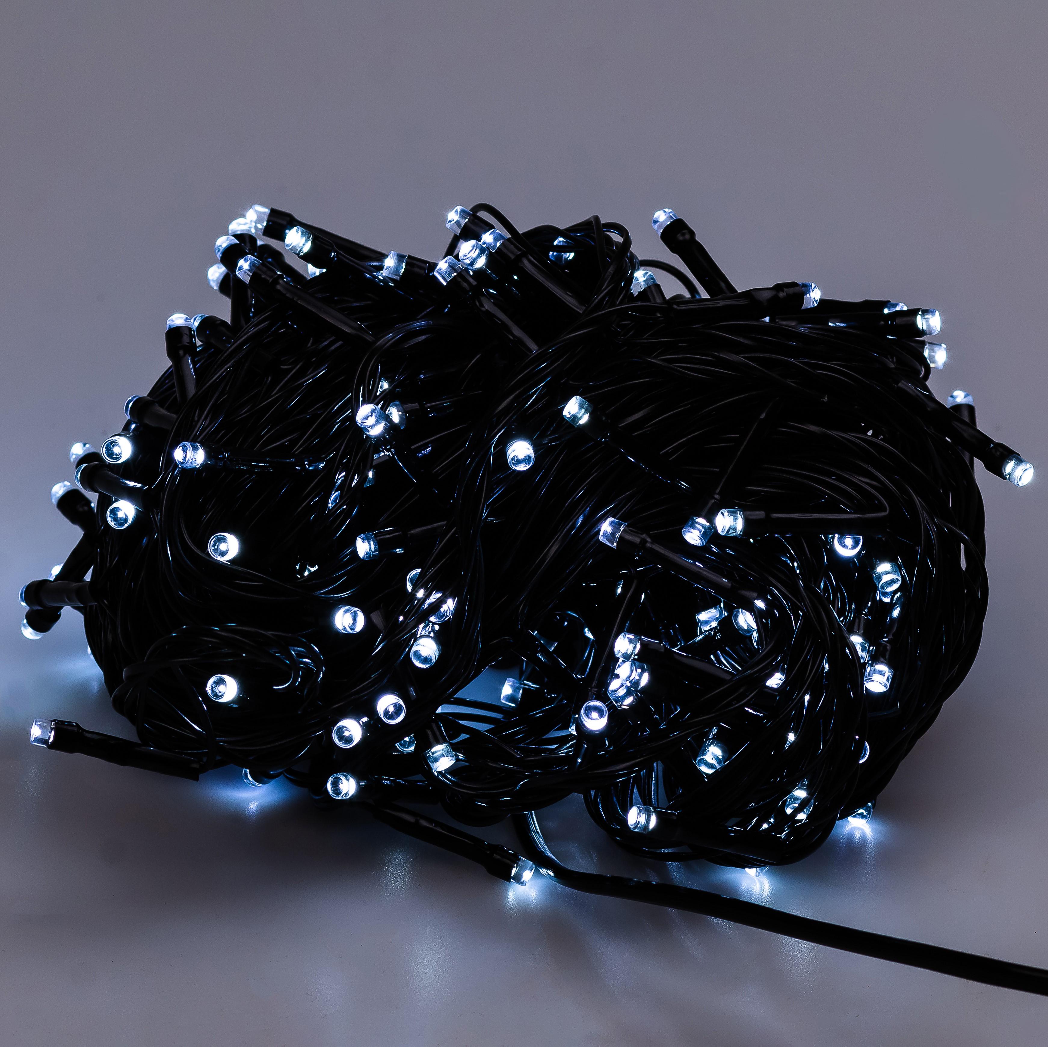 Гірлянда GarlandoPro Нитка M400LEDW 400 LED 16 м Білий/Чорний (126-107-M400LEDW)