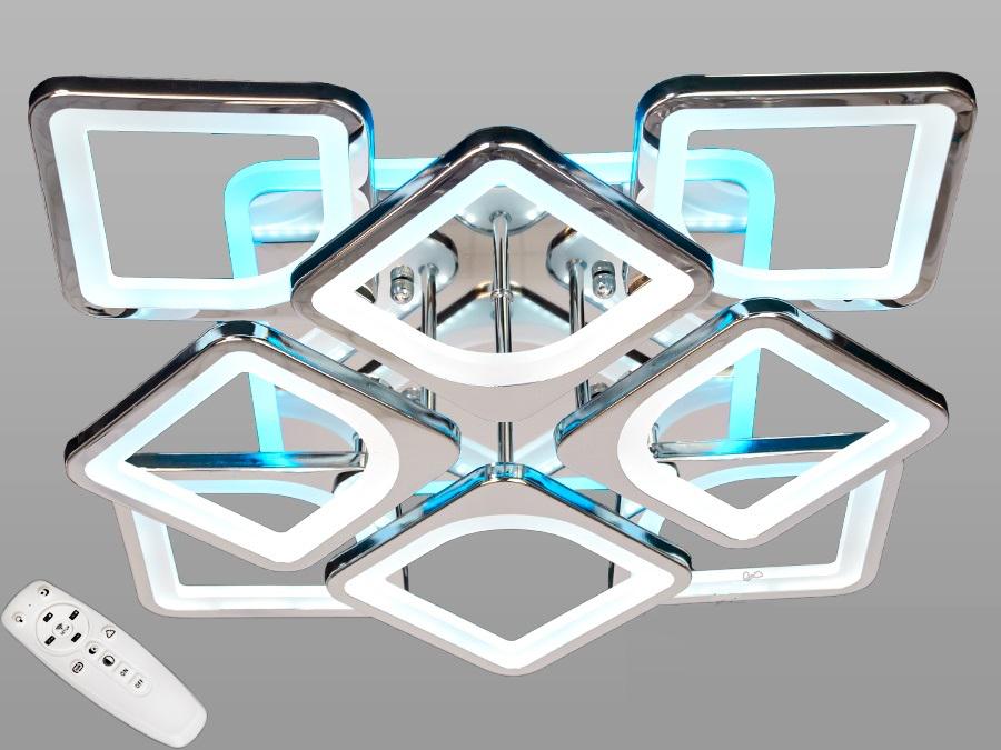 Люстра потолочная Octav с диммером и RGB подсветкой 145 Вт (S8060 / 4 + 4HR LED)