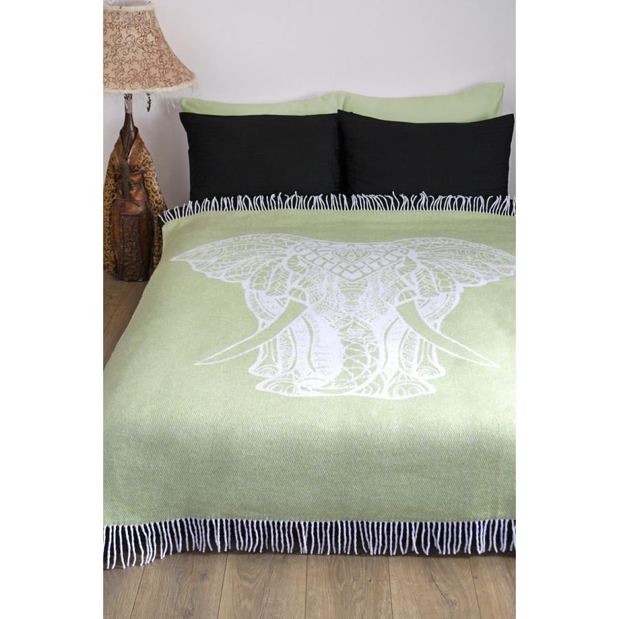 Плед Lotus Zeus Elephant 140х200 Салатовий (svt-2000022241373) - фото 1