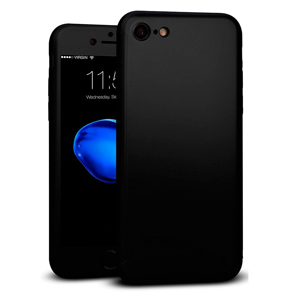 Чохол JETech 360 ° Протиударний + Скло 9Н на Iphone Iphone 7/8 black (23299217) - фото 5