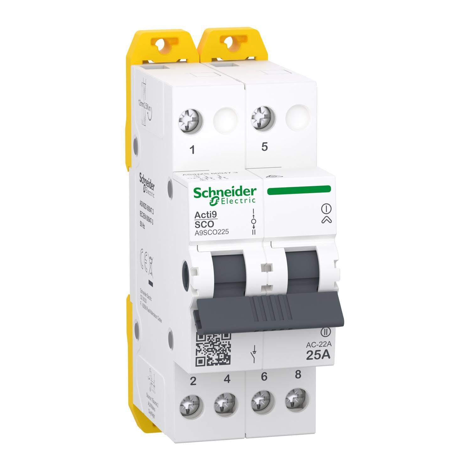 Переключатель Schneider Electric 1-0-2 iSSW Acti9 2P 25A 415V (A9SCO225)