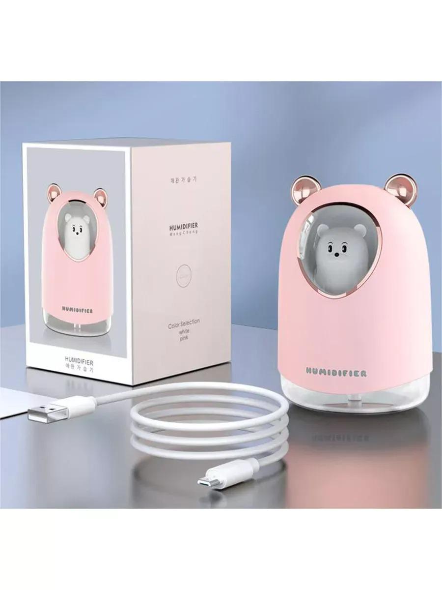 Увлажнитель воздуха Humidifier Мышка USB до 12 м2 ночник/аромадифузор с подсветкой Розовый (51414241) - фото 4