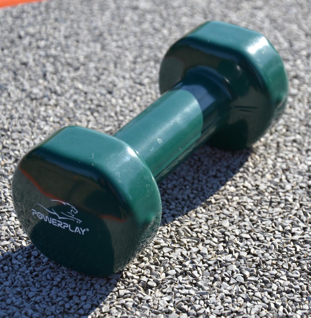 Гантель виниловая PowerPlay 4125 Achilles 15 кг Зеленый - фото 8 Гантель виниловая PowerPlay 4125 Achilles 15 кг Зеленый - фото 8