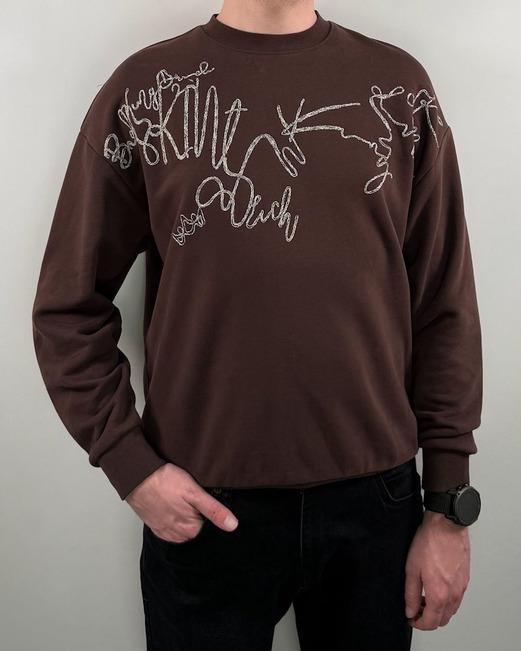 Кофта KingBrich MNH26-122 L Коричневый (41081)