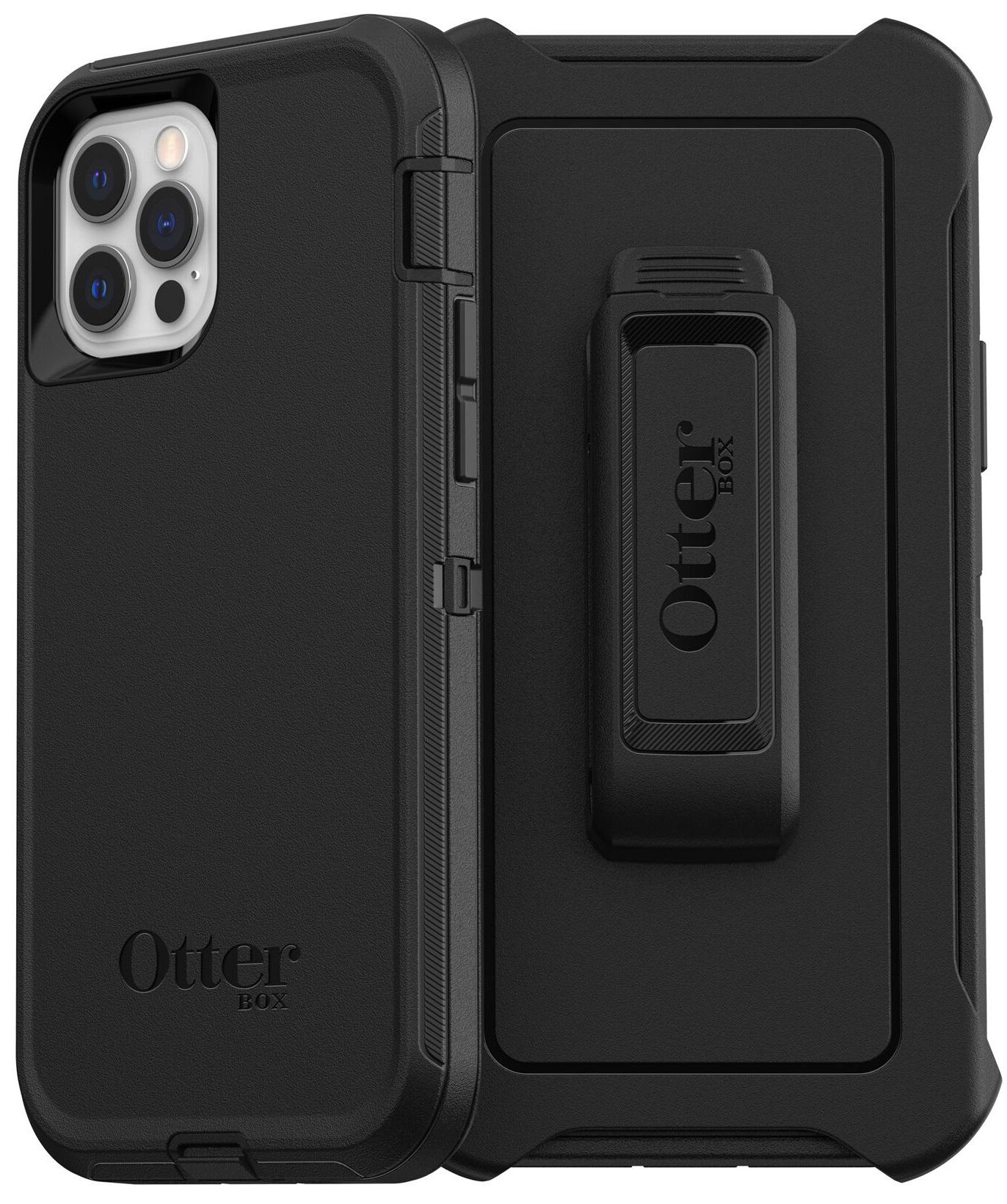Чехол противоударный с клипсой OtterBox Defender 77-65449 для iPhone 12 Pro Max (6.7") Black Чехол противоударный с клипсой OtterBox Defender 77-65449 для iPhone 12 Pro Max (6.7") Black