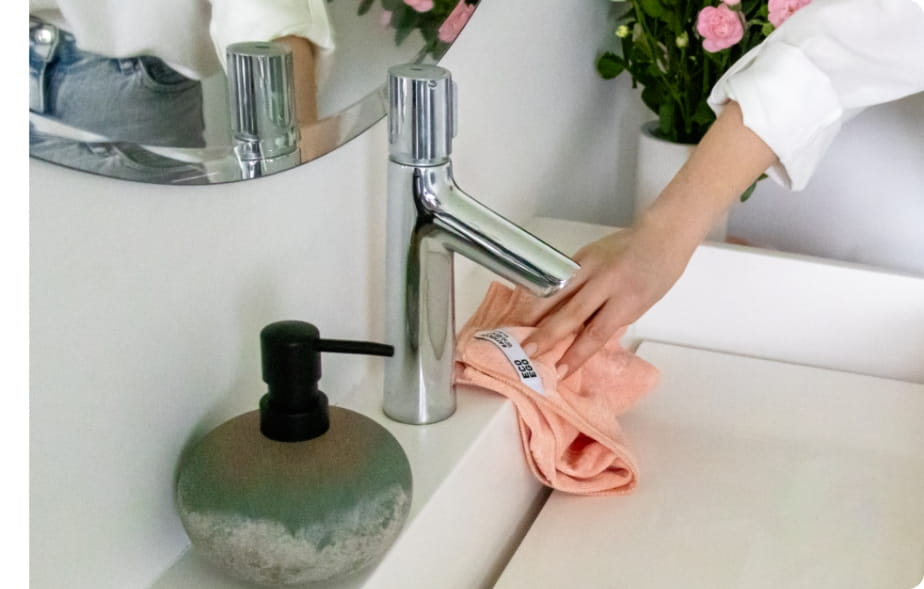 Серветка York ECO EGO BATHROOM із мікрофібри для прибирання ванної кімнати 40x40 см - фото 7