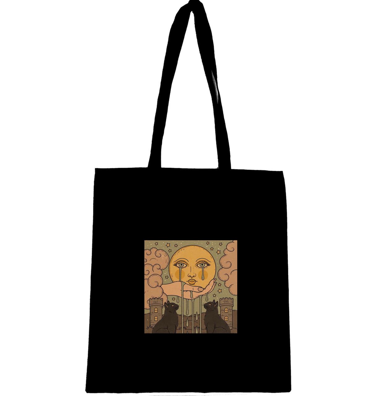 Эко-сумка с рисунком в ретро стиле Солнце (798)