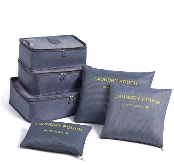 Набор органайзеров для вещей Laundry Pouch 6 шт. Набор органайзеров для вещей Laundry Pouch 6 шт.