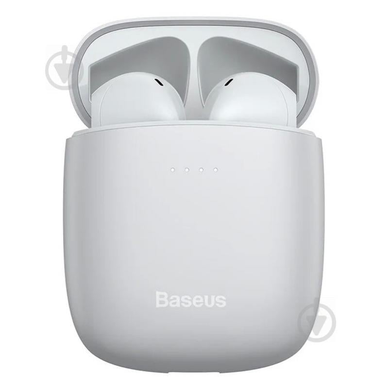 Беспроводные Bluetooth наушники BASEUS Encok W04 True Wireless Earphones NGW04-02 (Белые) - фото 1