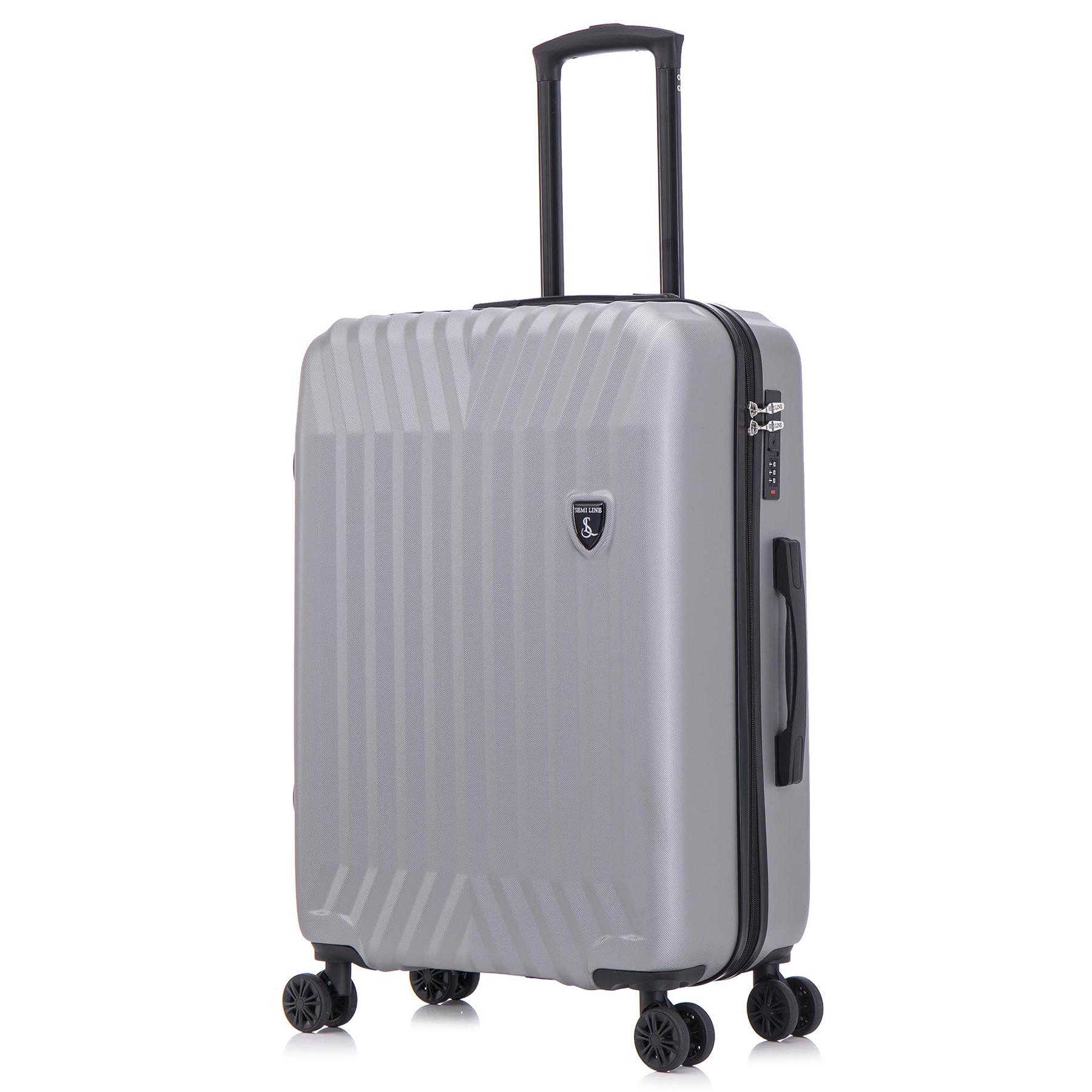 Чемодан SEMI LINE 24" M Grey (T5857-2)