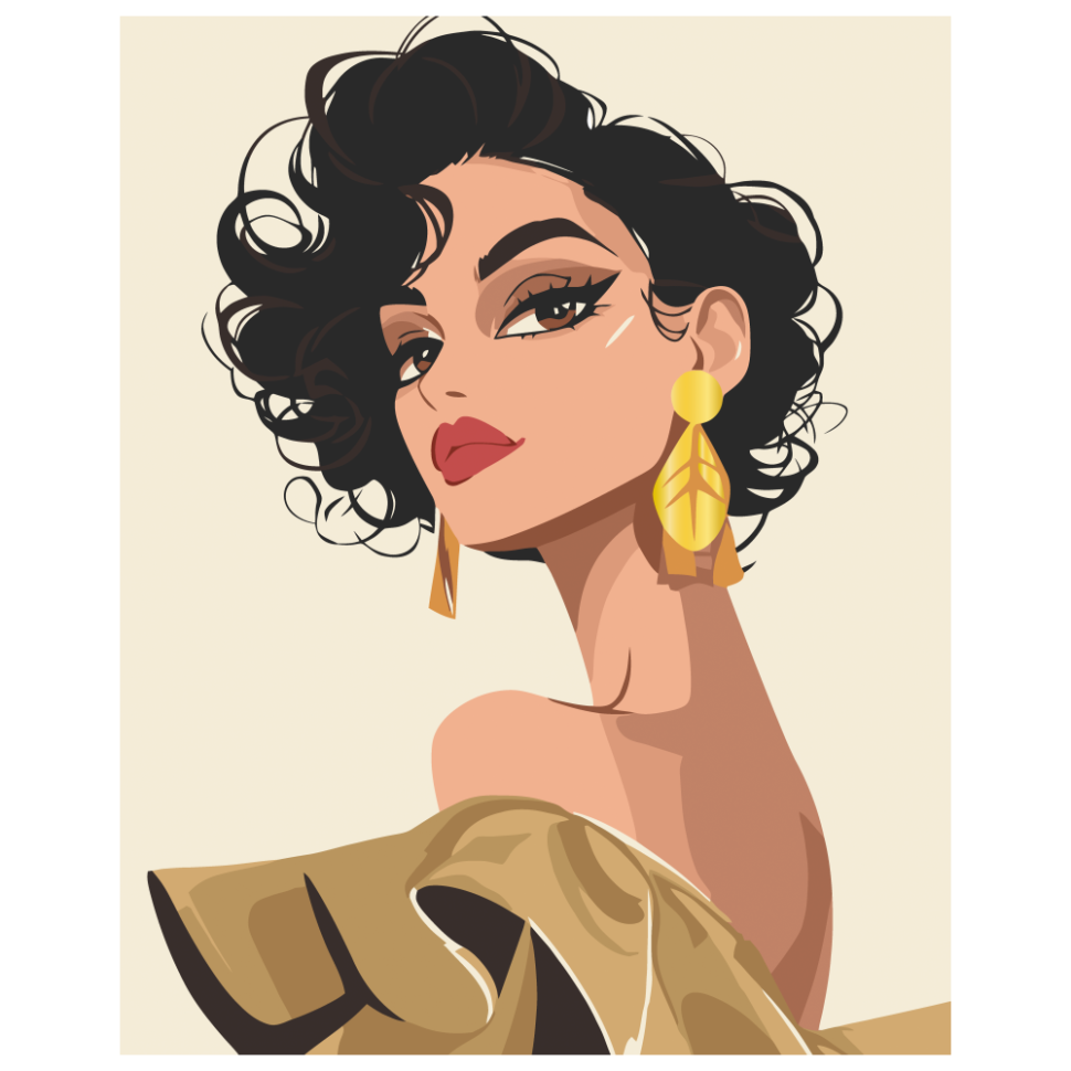 Картина по номерам ART CRAFT Томный взгляд 40x50 см (10171-AC)