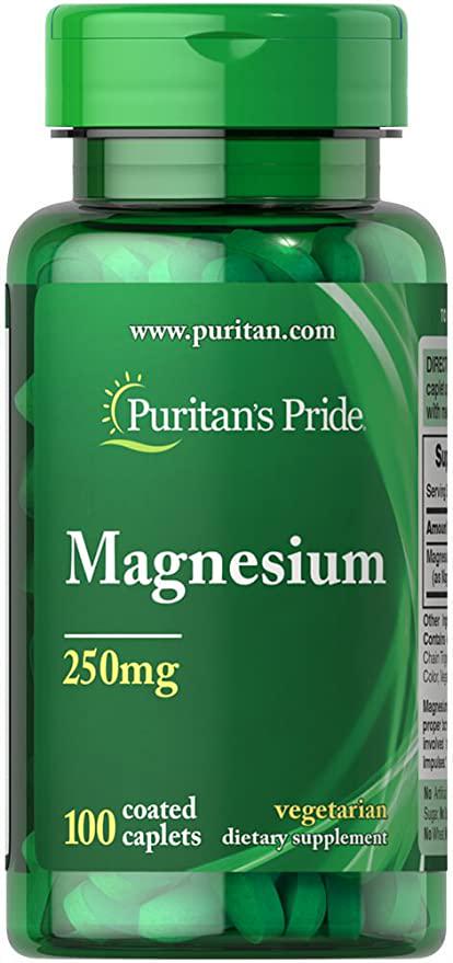 Магний Puritans Pride Magnesium 250 мг 100 caplets