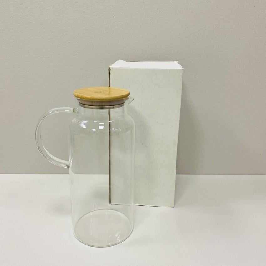 Кувшин стеклянный Stenson R92799 с бамбуковой крышкой 2 л (2269537551)