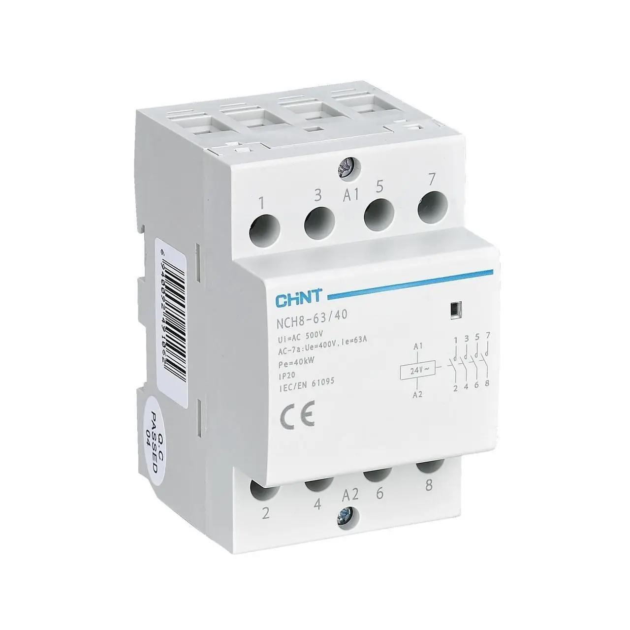 Контактор модульний CHINT NCH8-63/40 63A 4NO AC220/230 В (256101)