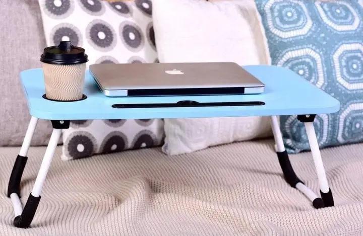 Столик для ноутбука UFT T36-1 раскладной компактный 40х60 см Голубой (T36-1) - фото 4 Столик для ноутбука UFT T36-1 раскладной компактный 40х60 см Голубой (T36-1) - фото 4