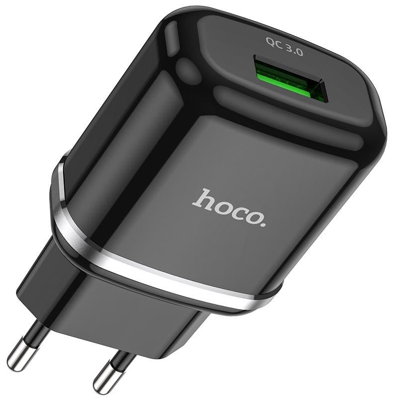 Сетевое зарядное устройство Hoco N3 Special QC3.0 EU Black